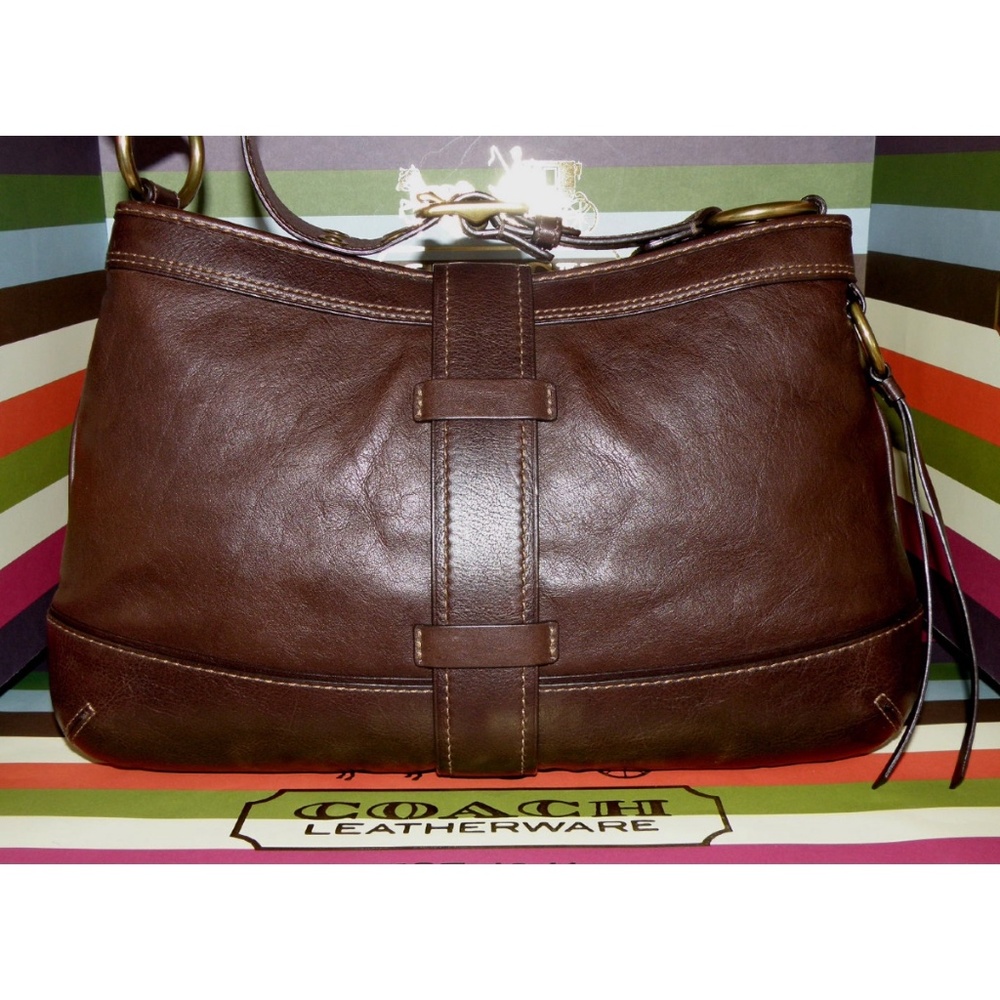 🤎NEW COACH LEGACY LEATHER MANDY SATCHEL SHOULDER BAG ~ 65TH ANNIVERSARY!! 🤎 - Picture 10 of 11